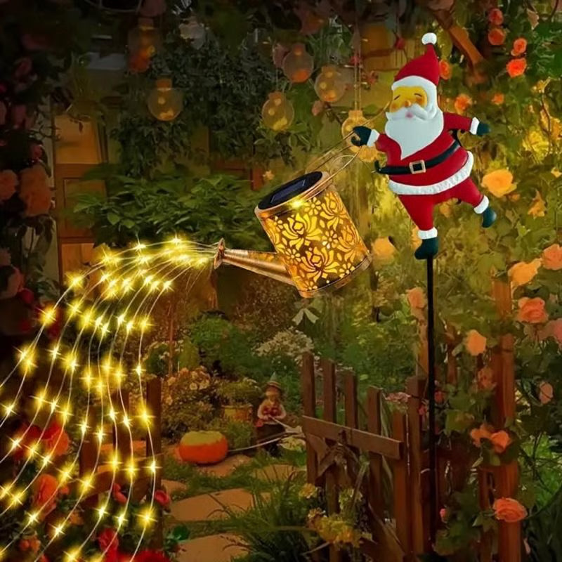 Lunoré® - Lumières de Arrosoir de Père Noël Solaires