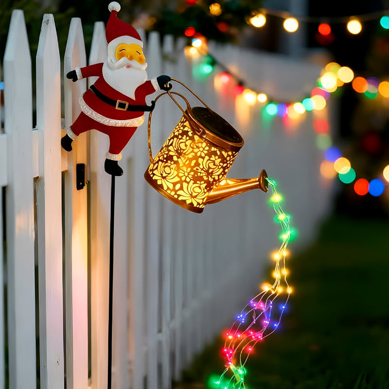 Lunoré® - Lumières de Arrosoir de Père Noël Solaires