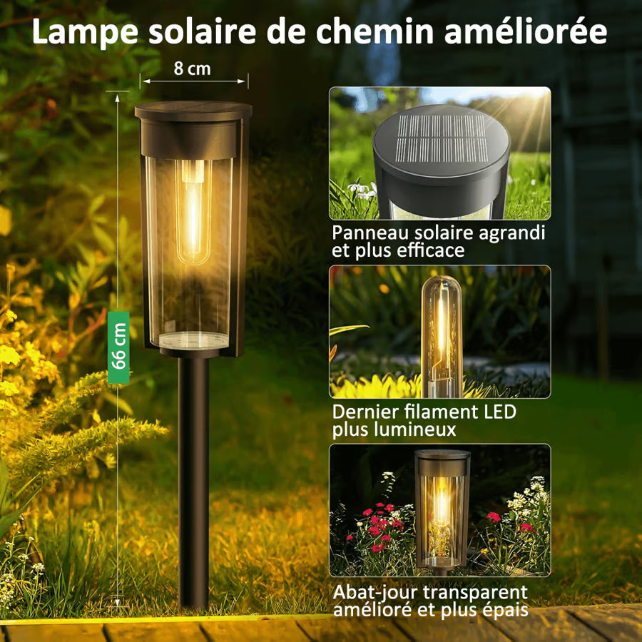ÉcoLamp - Lampes solaires pour jardin🔥 2 pour le prix d'1 🔥
