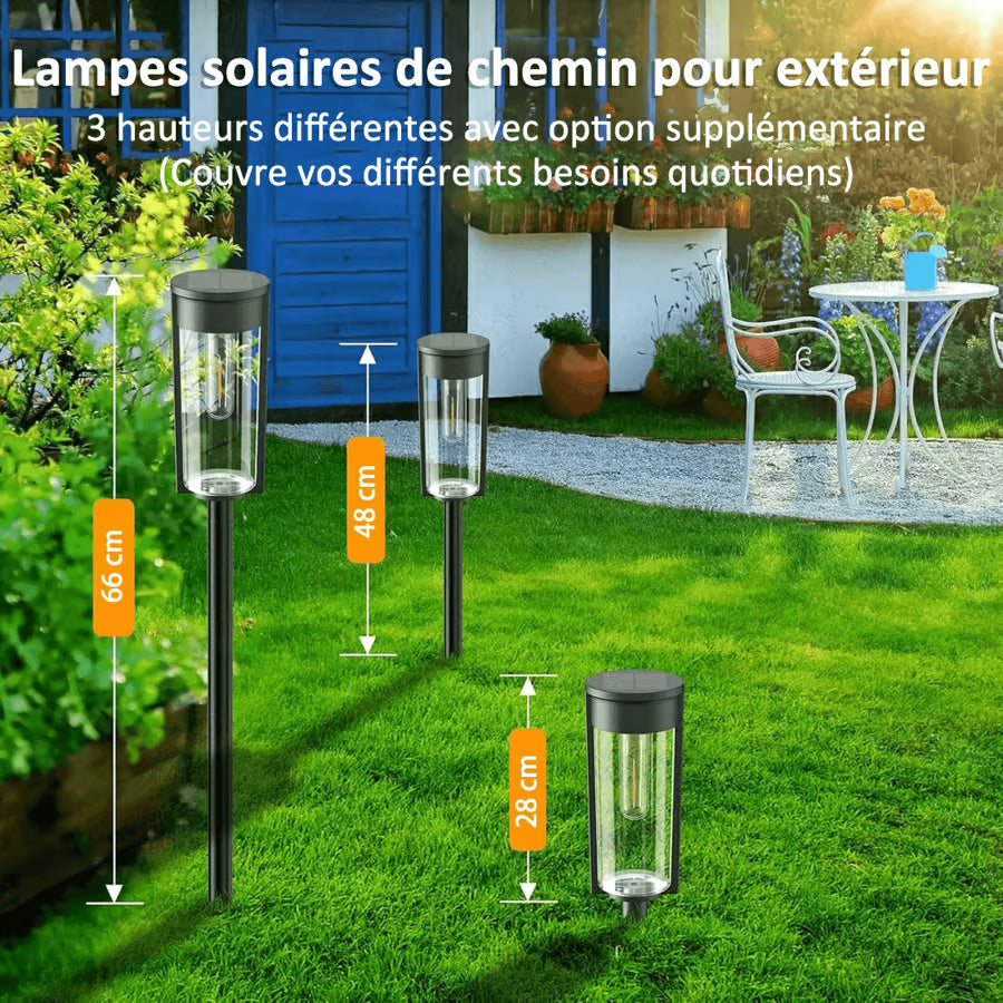 ÉcoLamp - Lampes solaires pour jardin🔥 2 pour le prix d'1 🔥