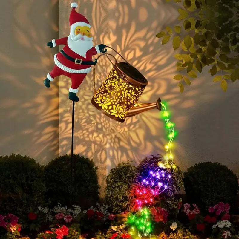 Lunoré® - Lumières de Arrosoir de Père Noël Solaires